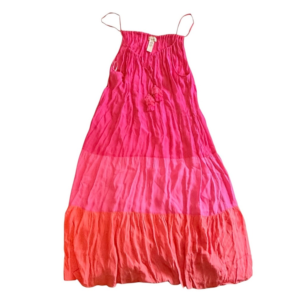 Tommy Bahama  Colorblock Midi Tiered Dress | Summer resort vacation‎